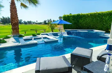 Resort pool on golf course — Redstone